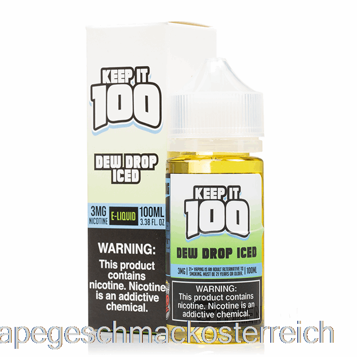 Tautropfen Eisgekühlt - 100 - 100 Ml 0 Mg Vape-Geschmack Aufbewahren
